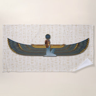 Sun Goddess Beach Towel Goddess Isis Strandtuch
