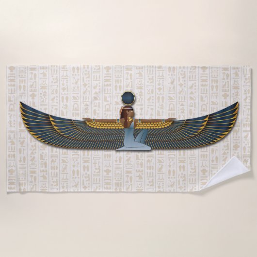 Sun Goddess Beach Towel Goddess Isis Strandtuch (Vorderseite)
