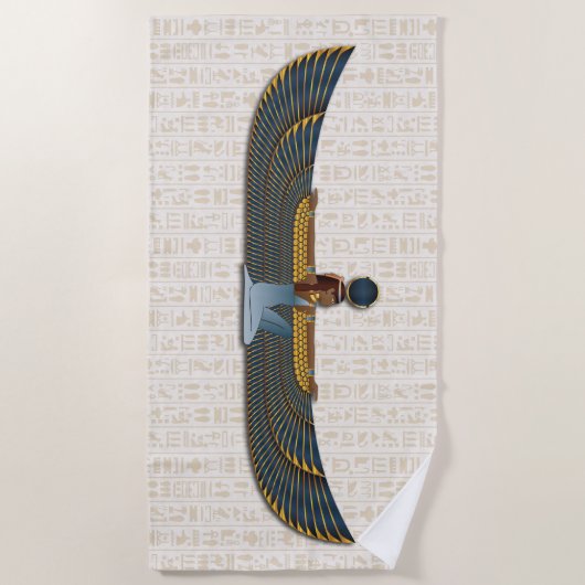 Sun Goddess Beach Towel Goddess Isis Strandtuch (Vorderseite)