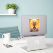 Sun Goddess Fantasy Art Aufkleber (Laptop auf Schreibtisch)