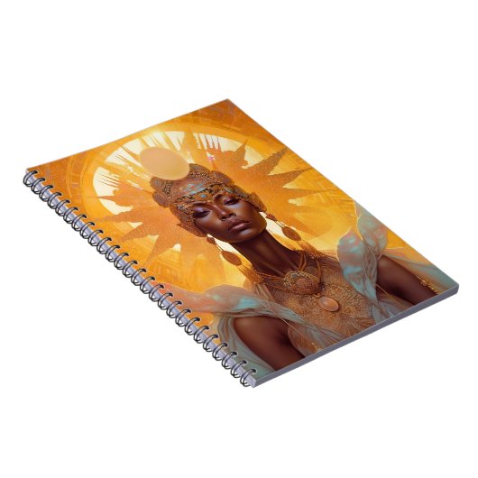 Sun Goddess Fantasy Art Notizblock (Rechte Seite)
