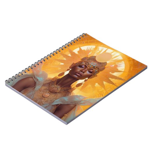 Sun Goddess Fantasy Art Notizblock (Linke Seite)