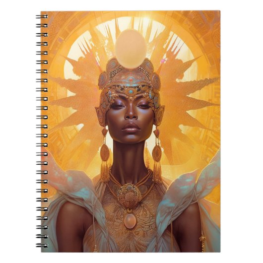 Sun Goddess Fantasy Art Notizblock (Vorderseite)
