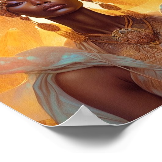 Sun Goddess Fantasy Art Poster (Ecke)