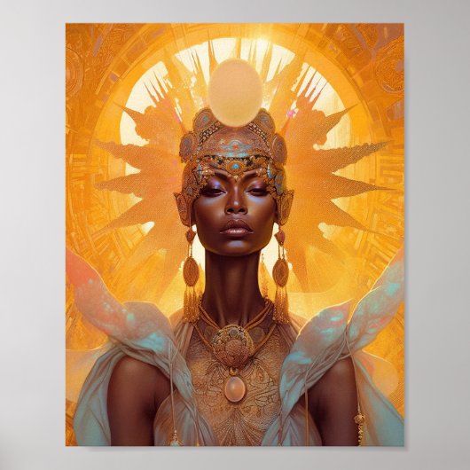 Sun Goddess Fantasy Art Poster (Vorne)