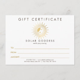 Sun Goddess Girl Logo Spray Tanning Geschenkkarte