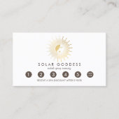 Sun Goddess Girl Logo Spray Tanning Loyalty Treuekarte (Vorderseite)