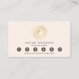 Sun Goddess Girl Logo Spray Tanning Pink Loyalität Treuekarte
