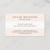 Sun Goddess Girl Logo Spray Tanning Pink Loyalität Treuekarte (Rückseite)