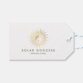 Sun Goddess Girl Logo Spray Tanning Salon Geschenkanhänger (Vorderseite (Horizontal))