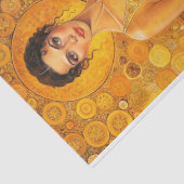 Sun Goddess Klimt-Inspiriert Goldene Ära Seidenpapier (Ausschnitt)
