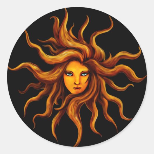 Sun Goddess Sticker (Vorderseite)