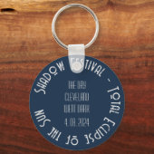 Sun Goddess Total Solar Eclipse Hinzufügen eines T Schlüsselanhänger (Rückseite)