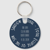 Sun Goddess Total Solar Eclipse Hinzufügen eines T Schlüsselanhänger (Rückseite)