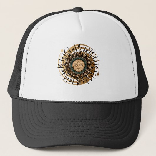 Sun Goddess Truckerkappe (Vorderseite)