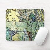 Sun Goddess von Alphonse Mucha Mousepad (Mit Mouse)
