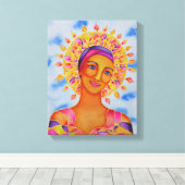 Sun Goddess von Rita Loyd Leinwanddruck (Insitu (Holzboden))
