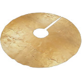 Sun Gold Polyester Weihnachtsbaumdecke (Schrägansicht)