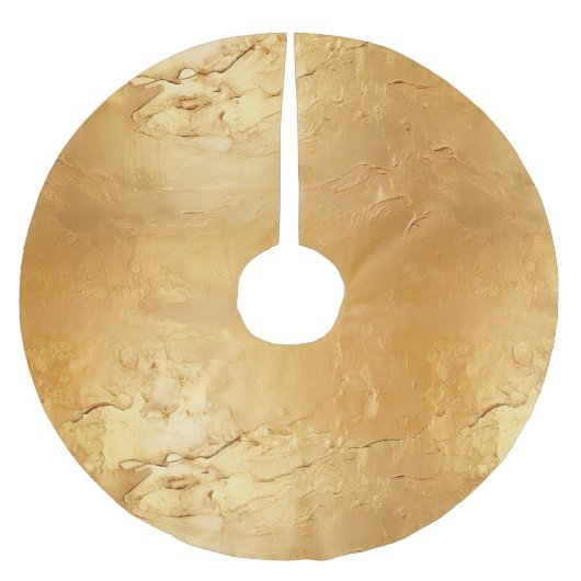 Sun Gold Polyester Weihnachtsbaumdecke (Vorderseite)