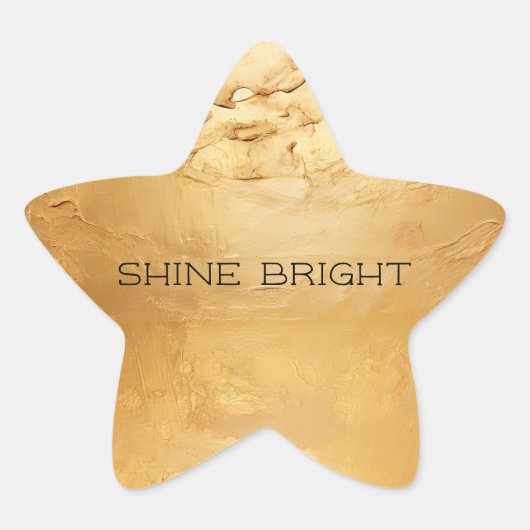 Sun Gold Stern-Aufkleber (Vorderseite)