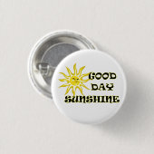 Sun Good Day Sunshine Button (Vorne & Hinten)