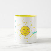 Sun Good Morning Zweifarbige Tasse (Mittel)