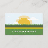 Sun & Grass - Rasenpflege Visitenkarte (Vorderseite)
