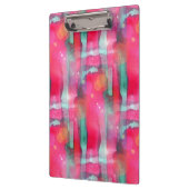 Sun-greller Glanz abstrakter gemalter Watercolor Klemmbrett (Links)