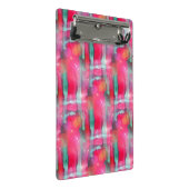 Sun-greller Glanz abstrakter gemalter Watercolor Mini Klemmbrett (Schrägansicht)