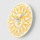 Sun Große Wanduhr (Winkel)