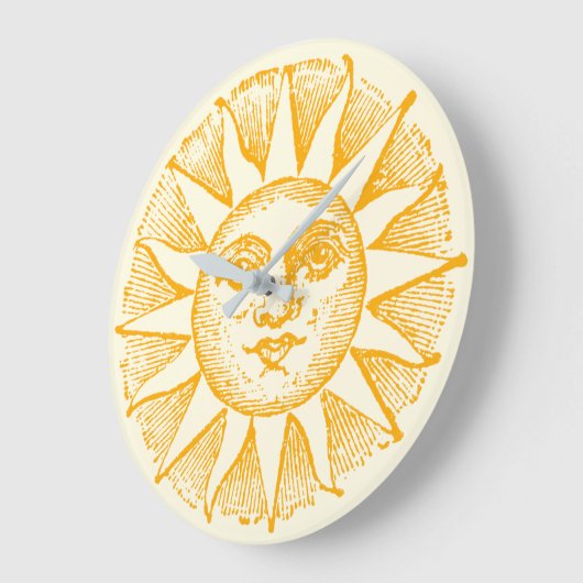 Sun Große Wanduhr (Winkel)