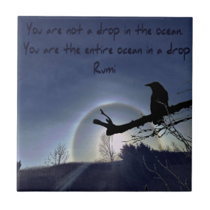 Sun Halo über Wales mit Raven Keramik Tile Fliese