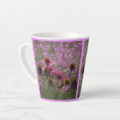 Sun Hat-Blume Collage Latte-Tasse Milchtasse (Linke Ecke)