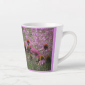 Sun Hat-Blume Collage Latte-Tasse Milchtasse (Rechts)