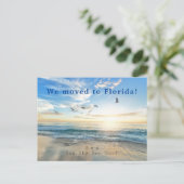 Sun. Himmel. Meer. Sand. Strand-Szene Ankündigungspostkarte (Stehend Vorderseite)