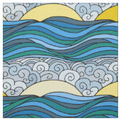 Sun-Himmel und das Meer Stoff (Muster)