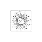 Sun Horoscope Sagittarius Gummistempel (Prägung)