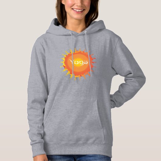 Sun Hot Yoga Hoodie (Vorderseite)