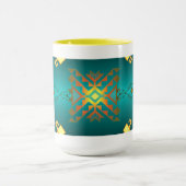 Sun in der Winter-Decken-Muster-Tasse Tasse (Zentrum)