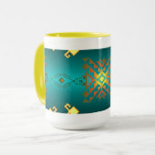 Sun in der Winter-Decken-Muster-Tasse Tasse (Vorderseite Links)