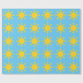 Sun in einem Himmel Geschenkpapier (Flach)