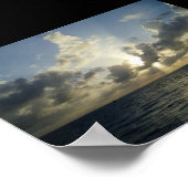 Sun in Grand Cayman Poster (Ecke)