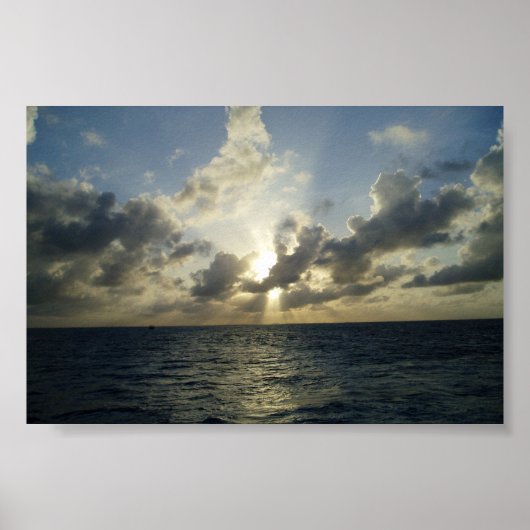 Sun in Grand Cayman Poster (Vorne)