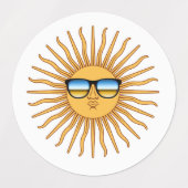 Sun in Shades Decals Etiketten (Design 1)