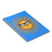 Sun in Shades Notizblock (Rechte Seite)
