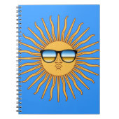 Sun in Shades Notizblock (Vorderseite)
