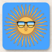 Sun in Shades Untersetzer (Vorderseite)