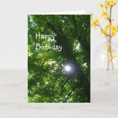 Sun in the Trees - Birthday Karte (Gelbe Blume)