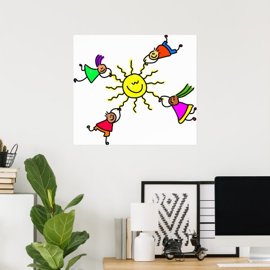 Sun Kids Poster (Heimbüro)
