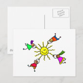 Sun Kids Postkarte (Vorne/Hinten)